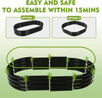 5X2.7X1 FT Oval Galvanized Metal Garden Raised Bed/Plant Box - Image 7