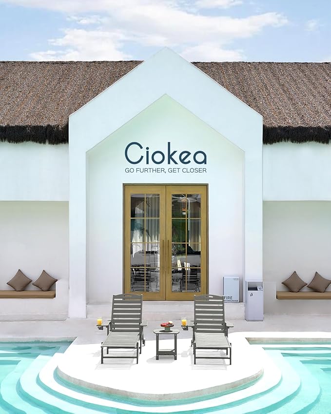 Ciokea Lounge Chair Outdoor, Oversized Chaise Lounge Chair - Image 2