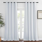 NICETOWN Blackout Living Room Curtain Greyish White by NICETOWN