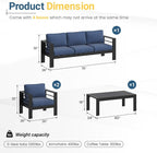 Wisteria Lane Aluminum Patio Furniture Set - Image 2