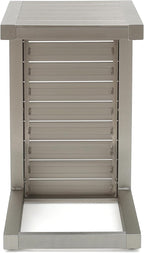Christopher Knight Home Cape Coral Aluminum C-Shaped End Table - Image 8