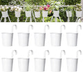 Dahey 10 Pcs Hanging Flower Pots Metal Iron Bucket Planter by Dahey
