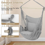Athena Collection Hammock Chair Hanging Rope Swing Chair - Image 3