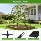 Cucumber Trellis for Raised Bed, U-Shape Garden Trellis for Climbing Plants - Image 2