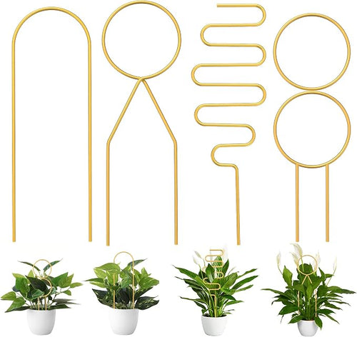 4 Pcs Small Metal Trellis for Potted Plants, Small Trellis for Potted Plants by Unknown