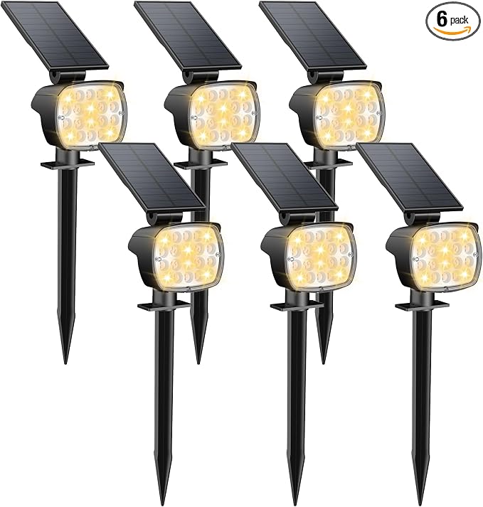 Kaxiida Solar Lights Outdoor Waterproof by Home