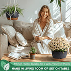 Set of 2-10 Inch Hanging Planters - Image 7