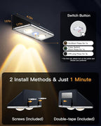 Solar Fence Lights Outdoor, 2 Pack IP65 Waterproof Fence Lights Solar Powered - Image 7