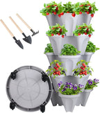 DUNCHATY Stackable Planter, Vertical Garden Planter by DUNCHATY