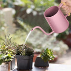 Watering Can Indoor Plants, 35 oz/1000 ml Metal Stainless Steel Watering Can Pot - Image 2