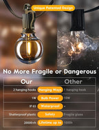 Brightown LED Outdoor String Lights - 150FT Patio Lights - Image 8
