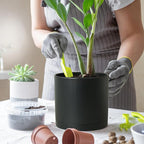 12 inch Large Deep Plant Pots for Outdoor Indoor Plants, Tall Cylinder Flower - Image 5