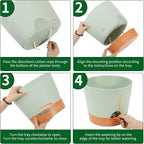 GARDIFE 12 inch Plant Pots, Self Watering Pots, Large Plastic Flower pots - Image 3