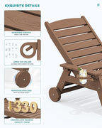 SERWALL Patio Chaise Lounge Chair Set of 2 - Image 5