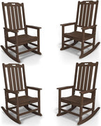 Oversized Rocking Chair Set of 4, Outdoor Rocking Chair by THOEOE