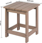 LZRS Adirondack Square Outdoor Side Table - Image 3