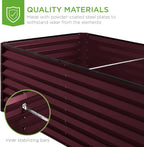 Best Choice Products 6x3x2ft Outdoor Metal Raised Garden Bed, Deep Root Box - Image 6