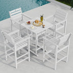 Patio Bar Table, Adirondack Table1 Pieces Set, Bar Height Outdoor bar Table Set - Image 3