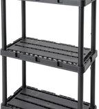 Gracious Living 3 Shelf Knect-A-Shelf Solid Light Duty Storage Unit 12 x 24 x - Image 9