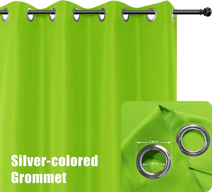 BONZER Outdoor Curtains for Patio Waterproof Thick Privacy Grommet Light - Image 2