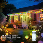 Outdoor String Lights Battery Powered, 22ft 20 LED Bulbs Hanging Patio Lights - Image 4