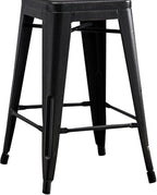 AC Pacific 24” Metal Backless Barstool Set of 2 – Country Rustic Style - Image 7