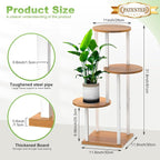 Plant Stand Indoor, 4 Tier Thickened Metal Corner Plant Shelf - Image 2