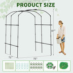 DoCred Tall Garden Arch Trellis - Image 4