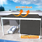 Artpuch Outdoor Pergola Shade Cover 5x15 FT Sun Shade Cloth - Image 3