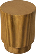 LeisureMod Modern Side Table Round Fiberstone Top Accent End Table - Image 9