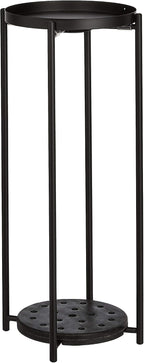 Amazon Basics Two-Tier Indoor Outdoor Metal Round Plant Stand - Image 2