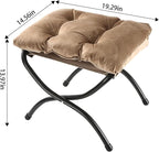 15" Foldable Foot Stool Ottoman - Image 5