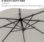 Grand patio 12 FT Sunbrella Cantilever Umbrella - Image 7