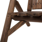 Outsunny 2-Seat Wooden Adirondack Chair, Patio Bench - Image 9