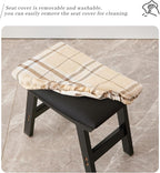 Foot Stool, Bamboo Small Sofa Foot Rest Under Desk, Extra Seating - Image 5