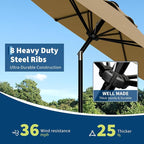 Garvee 9FT Patio Umbrella - Image 5