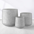 Kante 15.3"+11.6"+8.2" Dia Round Concrete Planter, Large Outdoor Indoor Planter by Kante