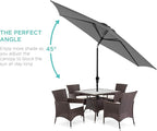 Best Choice Products 10ft Outdoor Table Compatible Steel Polyester Market Patio - Image 2