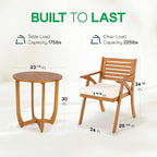 Sauvage Bistro Armchairs with Table - Image 2