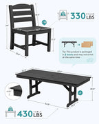 SERWALL 11 Piece Outdoor Dining Set - Image 2