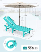 SERWALL Outdoor Chaise Lounge Set of 2 - Image 2