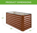 Best Choice Products 4x2x2ft Outdoor Metal Raised Garden Bed, Deep Root Planter - Image 7
