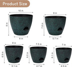 Plant Pots 10/9/8/7.5/7 inch, Self Watering Planters - Image 2