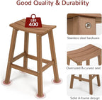 All-Weather Bar Stools Set of 2, Looks Like Real Wood, - Image 5