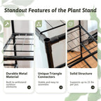 Metal Plant Stand Outdoor 62.2" Tall Plant Shelf - Image 2
