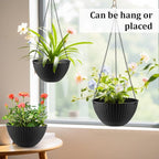 Hanging Planters for Indoor Outdoor Plants 8 and 10 Inch, 4 Packs Hanging - Image 6