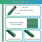 Garden Plant Stakes 57 Inch Tomato Stakes, 20 Pack Steel Plant Stick Support - Image 2