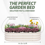 1MORE Galvanized Raised Garden Bed- Planter Garden Boxes Outdoor, Raised Beds - Image 4