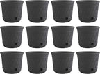 Suncast 12 Pack 14" x 12" Round Resin Decorative Weatherproof Outdoor Hideaway by Suncast