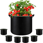6-Pack 7 Gallon Grow Bags - 300G Heavy Duty Aeration Fabric Pots by SouilGoal